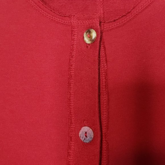 C.M.C. Red Button Front Sleeveless Tunic - Picture 5 of 7